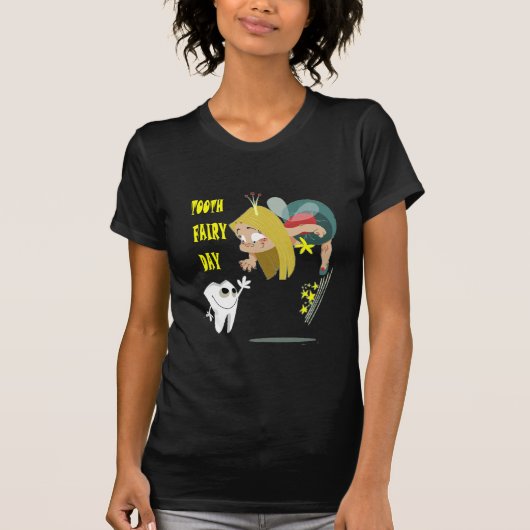 日2月28日-歯の妖精-感謝日 Tシャツ (正面)