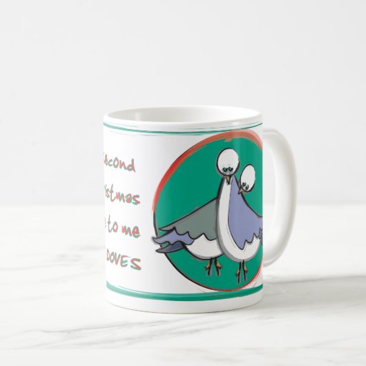 日2 - 12日のクリスマスのコーヒー・マグ コーヒーマグカップ (正面右)