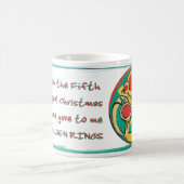 日5 - 12日のクリスマスのコーヒー・マグ コーヒーマグカップ (中央)
