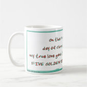 日5 - 12日のクリスマスのコーヒー・マグ コーヒーマグカップ (左)