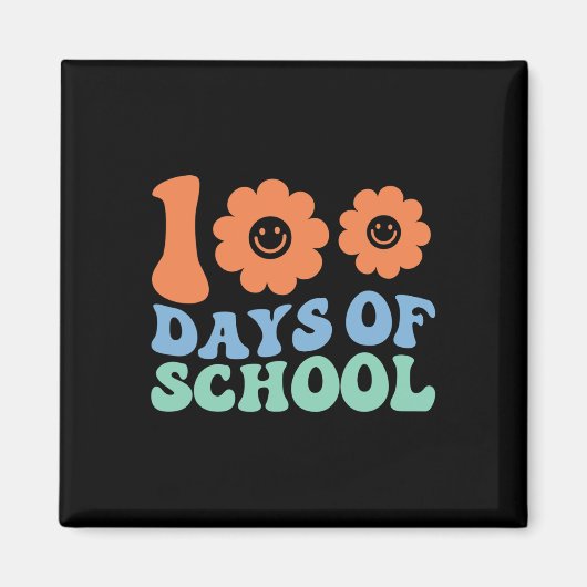 日70年代レトロGroovy先生学生 マグネット (正面)