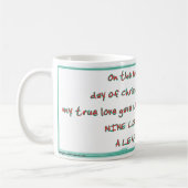 日9 - 12日のクリスマスのコーヒー・マグ コーヒーマグカップ (左)