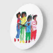 "日"のに背部円形の(大きい)柱時計 ラージ壁時計 (傾斜)