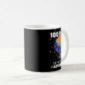 日・オブ・スクール宇宙飛行士宇宙・ボーイズ・キッズ100日目 コーヒーマグカップ (正面右)