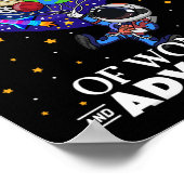 日・オブ・スクール宇宙飛行士宇宙・ボーイズ・キッズ100日目 ポスター (角)