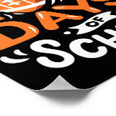 日・オブ・スクール・サッカー私はSchoの100日に取り組んだ ポスター (角)