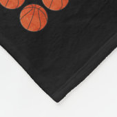 日・オブ・スクール・バスケットボール100日目の少年向けボール フリースブランケット (角)