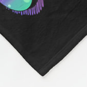 日・オブ・スクール・ユニコーン100頭が切れる日100日目 フリースブランケット (角)