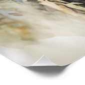 日、ヴィンテージピックアップトラック、ティール（緑がかった色） ポスター (コーナー)