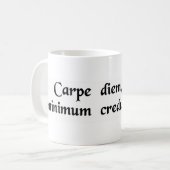 日、信頼を......わずかに握って下さい コーヒーマグカップ (正面左)