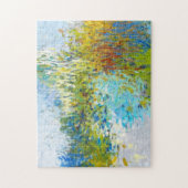 日-抽象芸術印象派絵画の ジグソーパズル (縦)