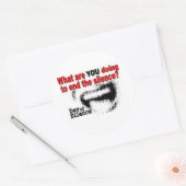 日+日+静寂 ラウンドシール (封筒)