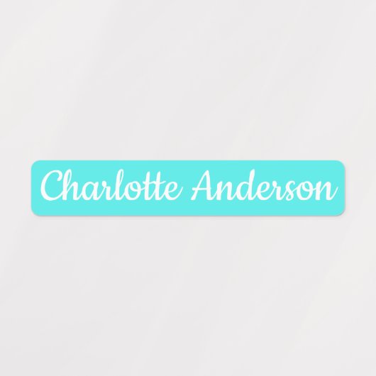 日/気に学校名前をカスタムするネオンカラー ラベル (デザイン2)