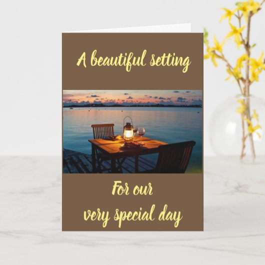 ***日***美しい環境/愛 カード (黄色い花)