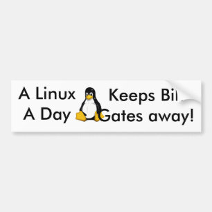 日Linux… バンパーステッカー