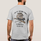 日NATEの破壊の従業員 Tシャツ (裏面)