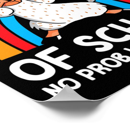 日No Prob Llama For Me Happy 100Da ポスター (角)