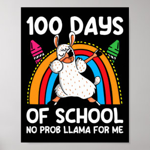 日No Prob Llama For Me Happy 100Da ポスター