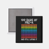 日Pre-k Loving Itハート100Th Day Of School Ki マグネット (正面/裏面)