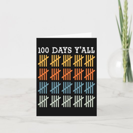 日Tee Kids 100Th Day of School カード (正面)