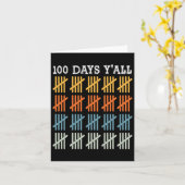 日Tee Kids 100Th Day of School カード (黄色い花)