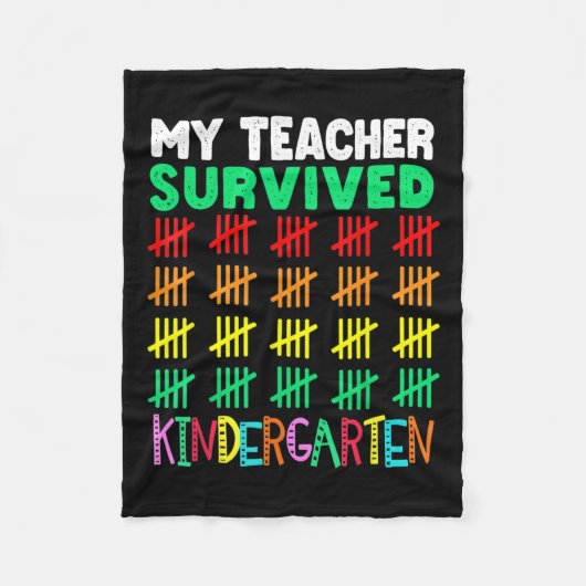 日Tee Kids 100Th Day Of School Costum フリースブランケット (正面)