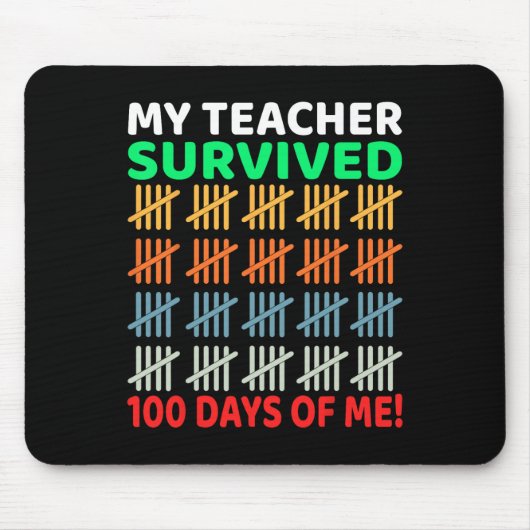 日Tee Kids 100Th Day Of School Costum マウスパッド (正面)