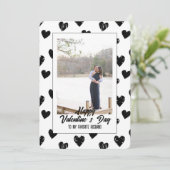 旦那お気に入りのにバレンタイン サンキューカード (スタンド正面)