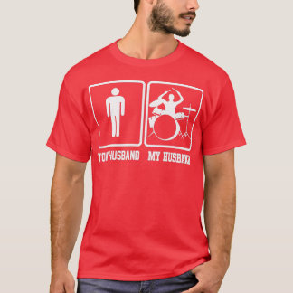 旦那が旦那ドラマーおもしろいギフト Tシャツ