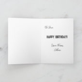 旦那さんお誕生日おめでとう…面白いカード カード (内部)