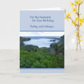 旦那の誕生日 カード (黄色い花)