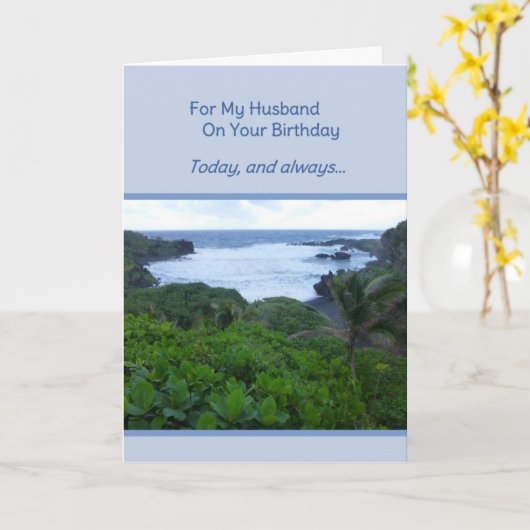 旦那の誕生日 カード (黄色い花)