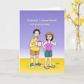 旦那は覚えてる！アニバーサリーカード カード (黄色い花)