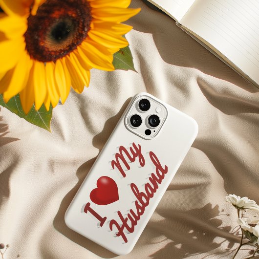 旦那大好き 赤文字 かわいい iPhone カーショ Case-Mate iPhoneケース
