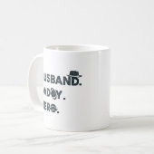 旦那。パパ。ヒーロー コーヒーマグカップ (正面左)