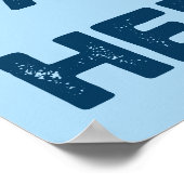 旦那。パパ。ヒーロー.レトロ図 ポスター (角)