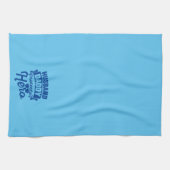 旦那。パパ。プロテクタ。英雄。 キッチンタオル (横)