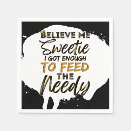 旧おもしろい校90のヒップホップ誕生日/ベビーシャワー スタンダードカクテルナプキン