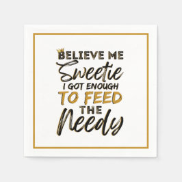 旧おもしろい校90のヒップホップ誕生日/ベビーシャワー スタンダードカクテルナプキン