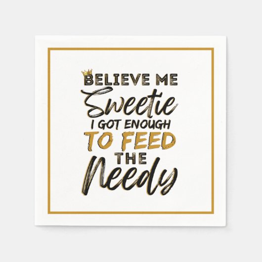 旧おもしろい校90のヒップホップ誕生日/ベビーシャワー スタンダードカクテルナプキン (正面)