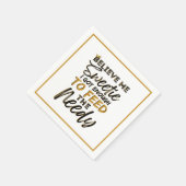 旧おもしろい校90のヒップホップ誕生日/ベビーシャワー スタンダードカクテルナプキン (角)