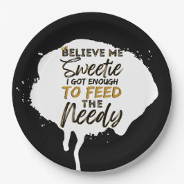 旧おもしろい校90のヒップホップ誕生日/ベビーシャワー ペーパープレート