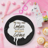 旧おもしろい校90のヒップホップ誕生日/ベビーシャワー ペーパープレート (パーティー)