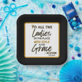 旧おもしろい校90のヒップホップ誕生日/ベビーシャワー ペーパープレート (パーティー)