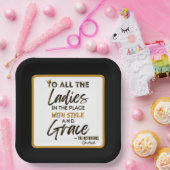 旧おもしろい校90のヒップホップ誕生日/ベビーシャワー ペーパープレート (パーティー)