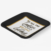 旧おもしろい校90のヒップホップ誕生日/ベビーシャワー ペーパープレート (傾斜あり)