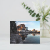 旧から新へ – ウォーターフロント建物ハルケベック ポストカード (スタンド正面)