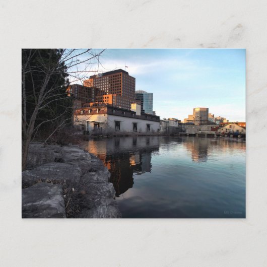 旧から新へ – ウォーターフロント建物ハルケベック ポストカード (正面)