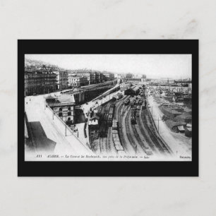 旧はがき – アルジェ鉄道駅 ポストカード