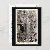 旧はがき – エンパイアステート建物, NYC ポストカード (正面/裏面)